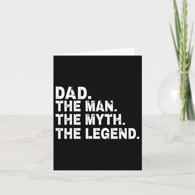 Carte L'homme le mythe la légende cadeau de fête des pèr (Devant)
