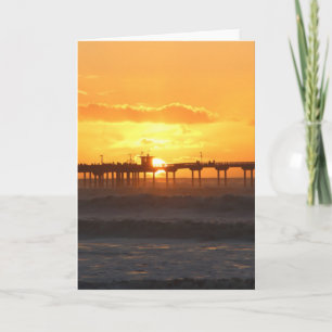Carte L'homologue californien au coucher du soleil