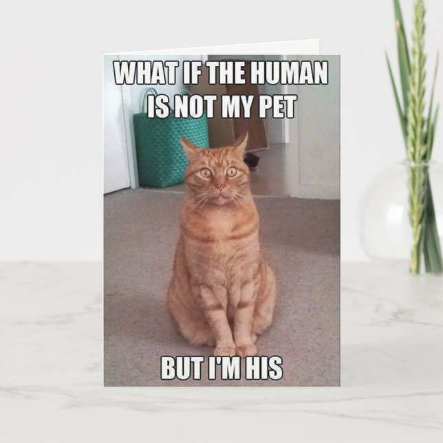 Carte L'humain n'est pas mon animal de compagnie (Devant)