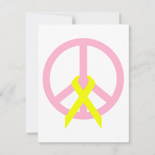 Carte Liaison légère Paix et ruban