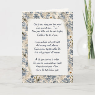 Carte Libellules, marguerites et dentelle d'anniversaire