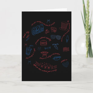 Carte Libéral 4 juillet Patriotique Subtil Coquette Anti