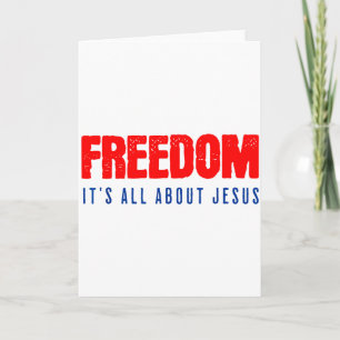 Carte Liberté, Tout est à propos de Jésus Chrétien Patri