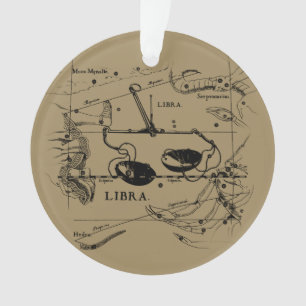 Carte Libra Constellation Hevelius vers 1690
