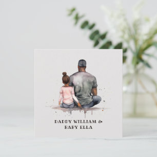 Carte Lien père et fille noir (4)