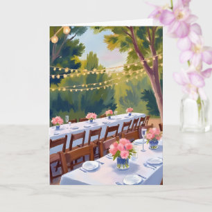 Carte Lieu de Mariage Peinture Aquarelle Florale Botaniq