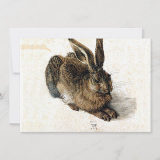 Carte Lièvre de lapin dans la neige - Durand