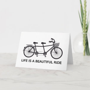 Carte Life is a beautiful ride, tandem bicycle