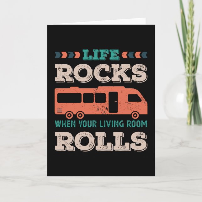 Carte Life Rocks Quand votre salon roule (Devant)