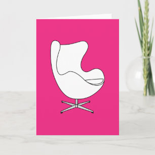 Carte Ligne art de chaise d'oeuf en 32 couleurs