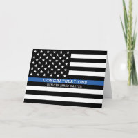 Ligne bleue mince| Félicitations Policiers