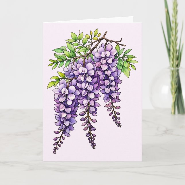 Carte Lilac Fleurs Lilac Bush Art Lilacs Illustration (Devant)