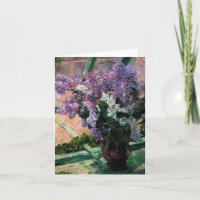 Lilacs dans une fenêtre