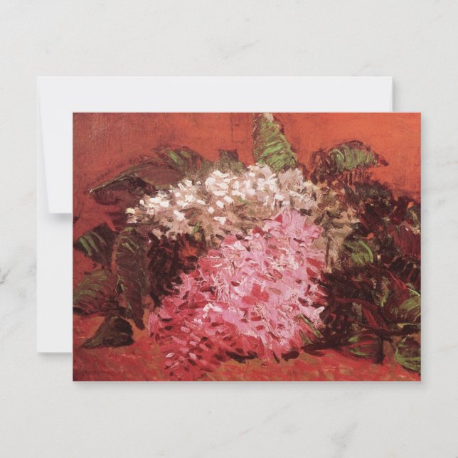 Carte Lilacs roses par Vincent van Gogh, Fleur de la vie (Devant)