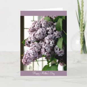 Carte Lilas du jour de mère