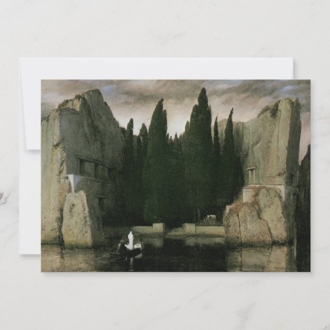 Carte L'île des morts par Arnold Bocklin, Symbolisme Art (Devant)