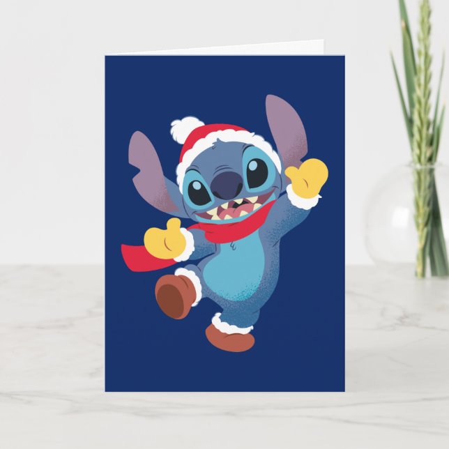 Carte Lilo et Stitch | Bonne Danse des Fêtes (Devant)