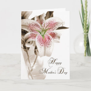 Carte Lily de la Fête des mères