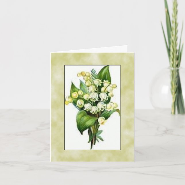 Carte Lily de la Vallée-Carte pour notes (Devant)