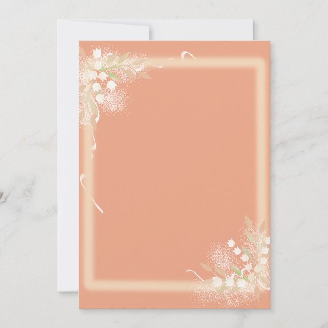 Carte Lily du papier de la vallée (Devant)