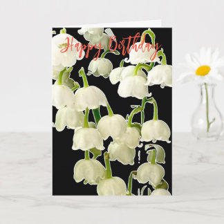 CARTE LILY FLOWERS PHOTO BIRTHDAY CARD
