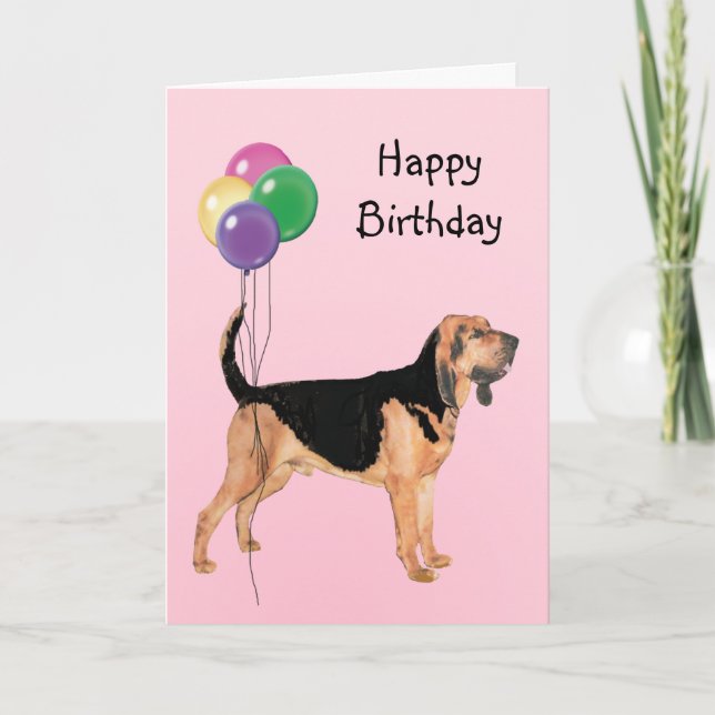 Carte Limier, ballons d'anniversaire (Devant)