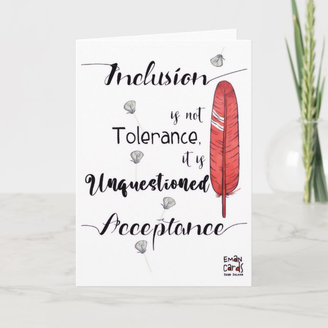 Carte L'inclusion compte - Acceptation (Devant)