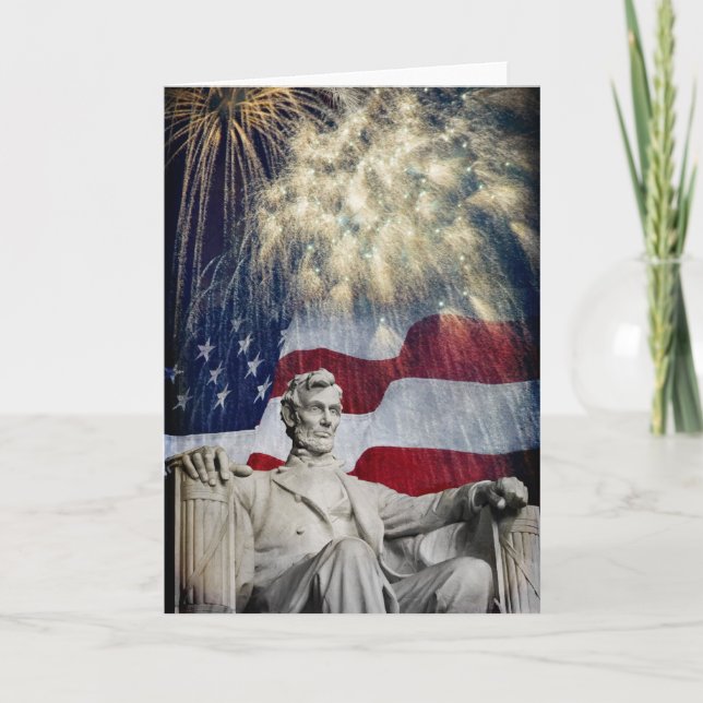 Carte Lincoln et Fireworks (Devant)
