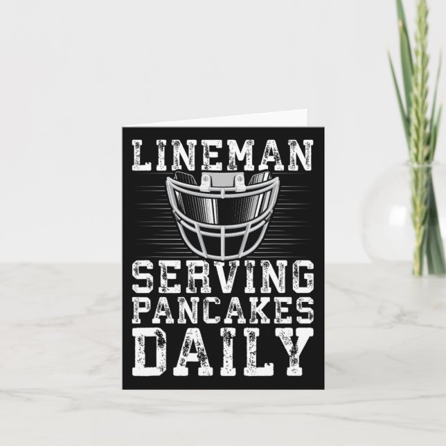 Carte Lineman Servant Des Pancakes Daily Football Linema (Devant)