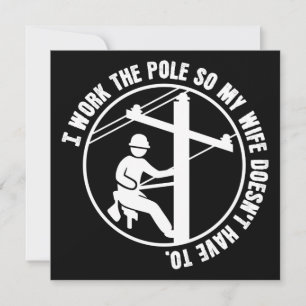 Carte Lineman Travaille Pôle