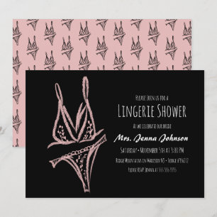 Carte Lingerie élégante pour enterrement de vie de jeune