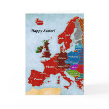 Carte linguistique de l'Europe : Carte de voeux de