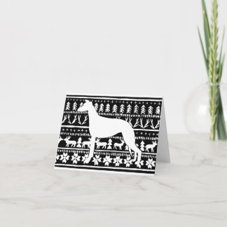 Carte Linocut de Noël de Fairisle