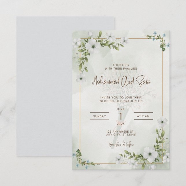 Carte L'invitation au désherbage  (Devant / Derrière)