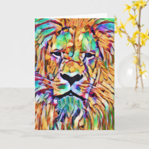 Carte Lion - Art Vibrant