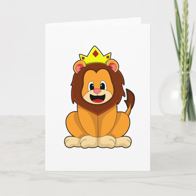 Carte Lion avec couronne (Devant)