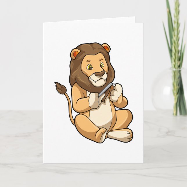 Carte Lion avec flèches à ongles (Devant)
