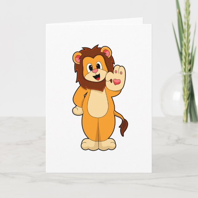 Carte Lion avec Mane (Devant)