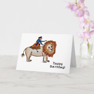 Carte Lion Birthday Card