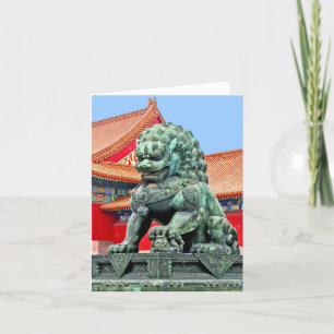 Carte Lion Chinoise