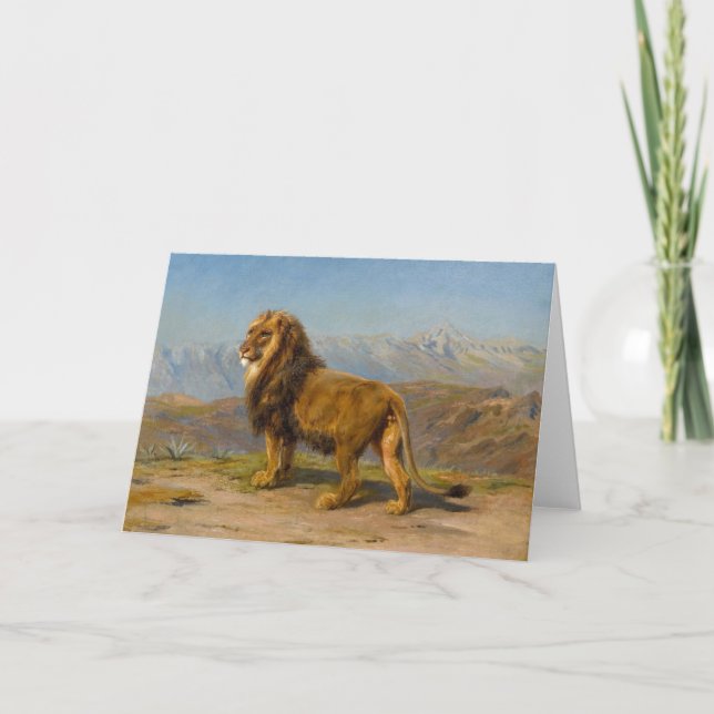 Carte Lion dans un paysage montagneux | Rosa Bonheur (Devant)