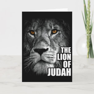 Carte Lion de Juda Jésus Foi chrétienne sur la peur
