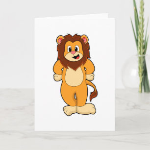 Carte Lion debout