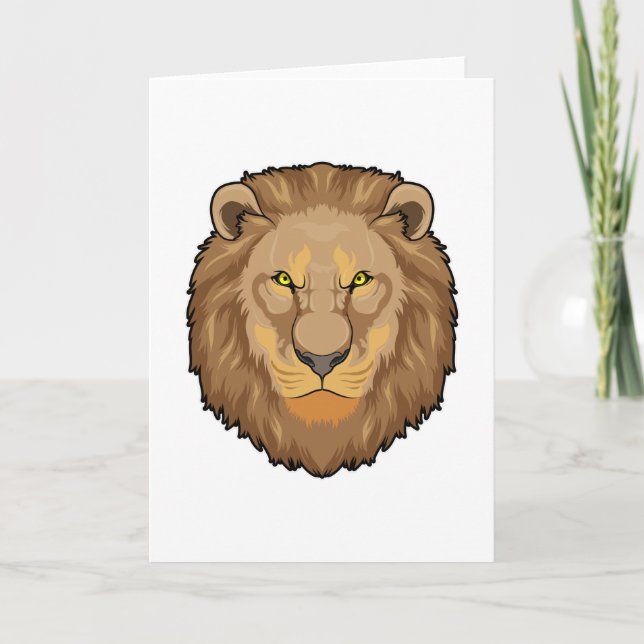 Carte Lion en colère (Devant)