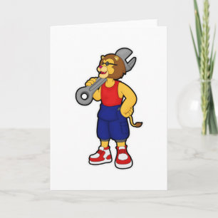 Carte Lion en mécanique avec clé