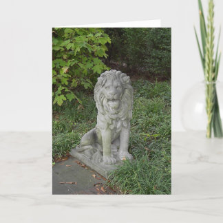 Carte Lion en pierre