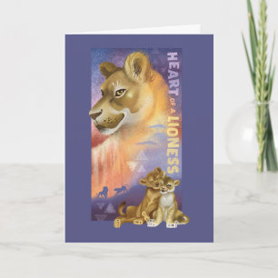 Carte Lion King   Graphique de collage Nala et Simba