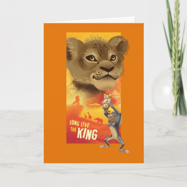 Carte Lion King | Graphique de collage Simba (Devant)