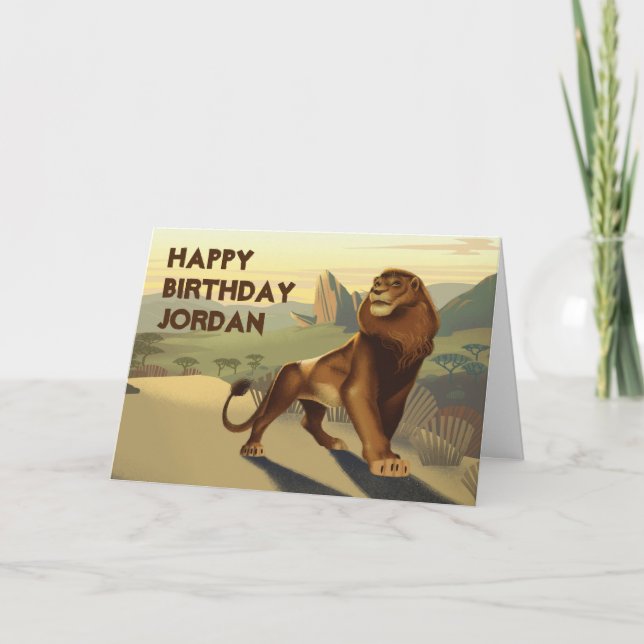 Carte Lion King | Simba Sur Les Terres De La Fierté (Devant)