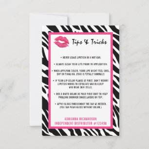 Carte Lipstick Distributeur Conseils et astuces Zebra Ki